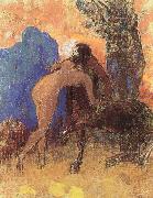 Odilon Redon Struggle Between Woman and a Centaur USA oil painting artist